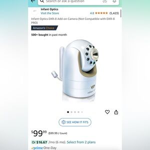 Infant optics baby monitor camera (camera only)